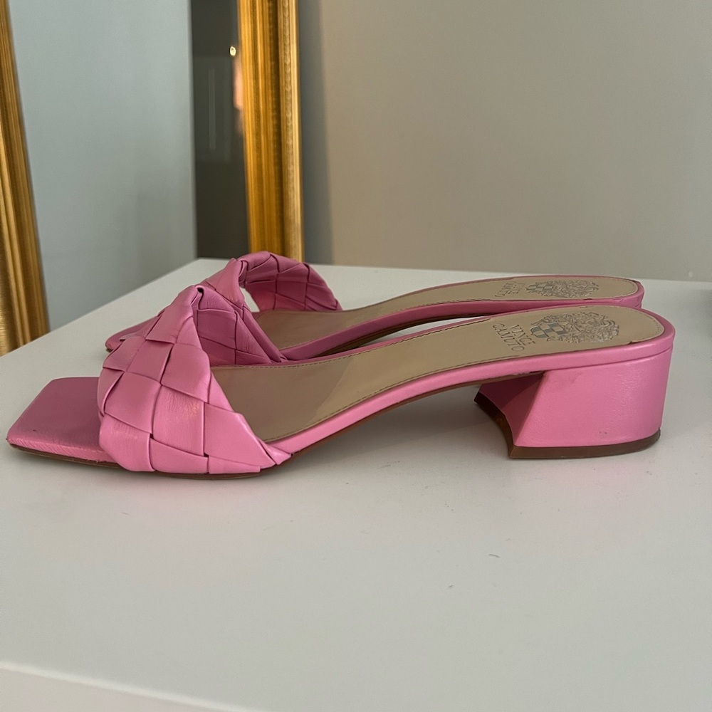 Vince Camuto braided woven block sandal